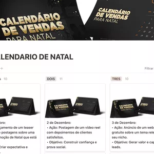 Imagem de capa para o Ebook Calendário turbinando as vendas para o Natal! 