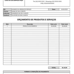 Imagem de capa para o Curso online Planilha de Orçamento/Ordem De Serviço - Cálculo Automático