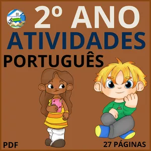 Imagem de capa para o Ebook ATIVIDADES - PORTUGUÊS - 2º ANO (27 PÁGINAS) COM GABARITO E AS HABILIDADES DA BNCC - PDF.