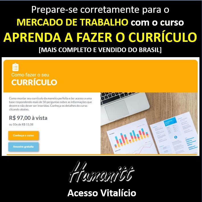 Imagem do curso Confecção de CURRÍCULO e PERFIL NO LINKEDIN