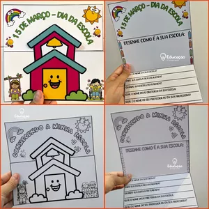 Imagem de capa para o Ebook CONHECENDO A MINHA ESCOLA - DIA DA ESCOLA 