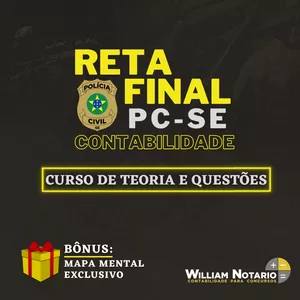 Imagem de capa para o Curso online RETA FINAL PCSE - CONTABILIDADE