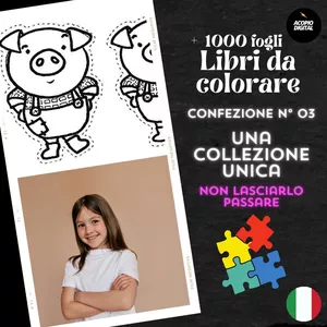 Cover image for Ebook Storie per bambini da colorare | Oltre 1000 pagine in 11 PDF esclusivi | Confezione n. 03