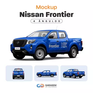 Imagem de capa para o Curso online Mockup Nissan Frontier - 4 ângulos