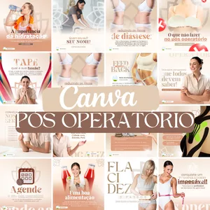 Imagem de capa para o Curso online CANVA PÓS OPERATÓRIO