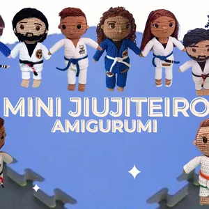 Imagem de capa para o Curso online Mini Jiujiteiro Amigurumi