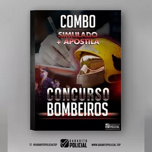 Imagem de capa para o Ebook Combo Apostila + Simulado Concurso Bombeiros RS