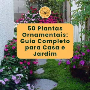 Imagem de capa para o Ebook 50 Plantas Ornamentais: Guia Completo para Casa e Jardim