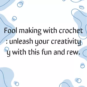 Cover image for Ebook Fool making with crochet : unleash your creativity  arding course 