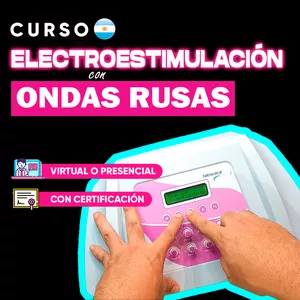 Imagen de portada para Curso online CURSO de ELECTROESTIMULACIÓN con ONDAS RUSAS 🔥