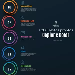 Imagem de capa para o Ebook MENSAGEM PRONTAS PARA ESCALAR VENDAS E SERVIÇOS DE CELULARES