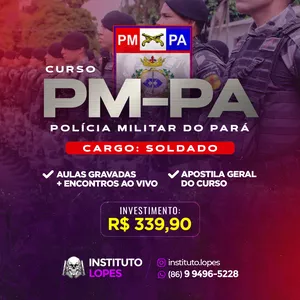 Imagem de capa para o Curso online Curso preparatório PMPA