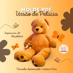 Imagem de capa para o Ebook MOLDE URSO PELÚCIA 145CM
