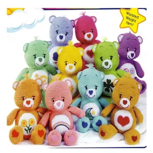 Cover image for Ebook 10 Crochet Care Bear Patterns - Amigurumi