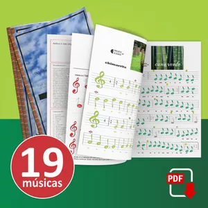 Imagem de capa para o Ebook Livro Infantil com Partituras Musicais - Repertório do Folclore Gaúcho Rio-grandense