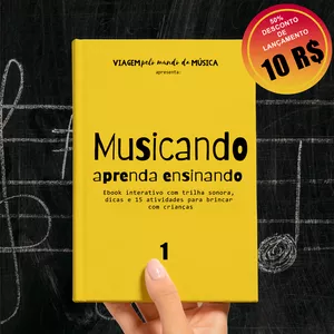Imagem de capa para o Ebook Musicando - Aprenda Ensinando
