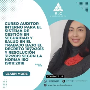 Imagen de portada para Curso online CURSO AUDITOR INTERNO PARA EL SISTEMA DE GESTIÓN EN SEGURIDAD Y SALUD EN EL TRABAJO BAJO EL DECRETO 1072:2015 Y RESOLUCIÓN 312:2019 SEGÚN LA NORMA ISO 19011:2018