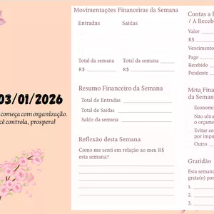 Imagem de capa para o Ebook Planner Financeiro 2026 – Versão Digital para Imprimir (100 páginas)
