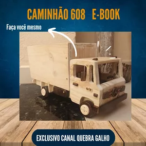 Imagem de capa para o Ebook Caminhão Mercedes - 608 - Projeto e Modelo de Corte!