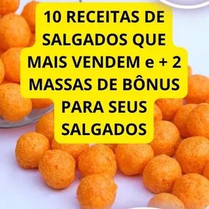 Imagem de capa para o Ebook FAÇA OS 10 TIPOS DE SALGADO QUE MAIS VENDE