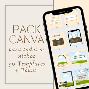 Imagem de capa para o Ebook Pack Canva - Todos os Nichos