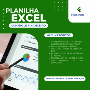 Imagem de capa para o Ebook PLANILHA DE CONTROLE FINANCEIRO SIMPLIFICADA