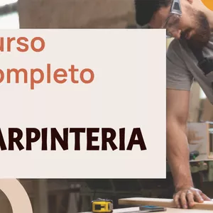 Imagen de portada para Curso online Curso completo de Carpinteria