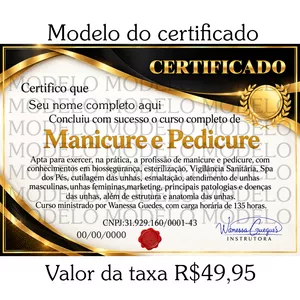 Imagem do curso CERTIFICADO MANICURE E PEDICURE COMPLETO 