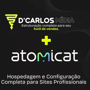 Imagem de capa para o Curso online Hospedagem Atomicat DCarlos Mídia