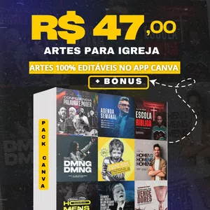 Imagem de capa para o Curso online PACK DE ARTES PARA IGREJA 2023