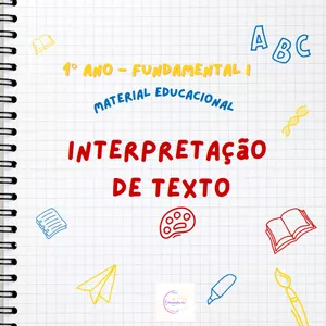 Imagem de capa para o Ebook 1°ano FI - Interpretação de texto