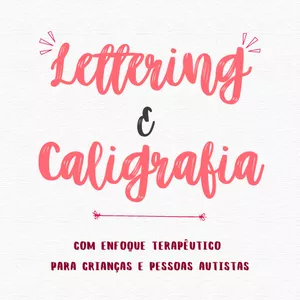 Imagem de capa para o Ebook Lettering e Caligrafia