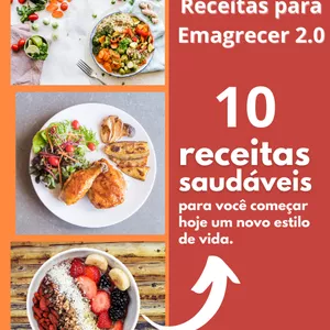 Imagem de capa para o Ebook Receitas para Emagrecer 2.0