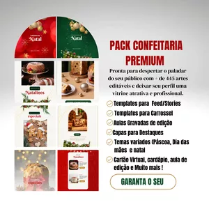 Imagem de capa para o Curso online Pack Premium Confeitaria