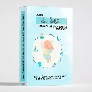 Imagem de capa para o Ebook Sono do Bebê: Como Criar uma Rotina Eficiente