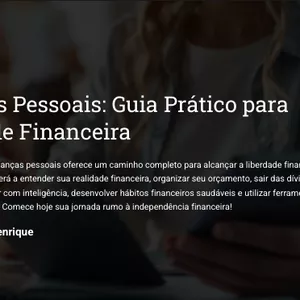 Imagem de capa para o Ebook Finanças Pessoais: Guia Prático para Liberdade Financeira.