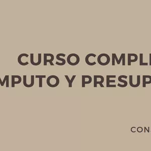 Imagen de portada para Curso online Curso de Computo y Presupuesto Construccion