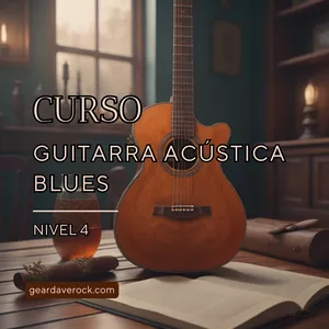 Imagen de portada para Curso online Curso de Guitarra Acústica Blues - Nivel 4