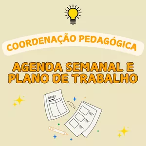 Imagem de capa para o Ebook Agenda semanal e plano de trabalho da coordenação pedagógica (2025)