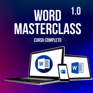 Imagem de capa para o Ebook Curso de Word Completo 1.0 Masterclass