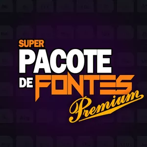 Imagem de capa para o Curso online Super pacote de fontes PREMIUM com + de 900 fontes para baixar!