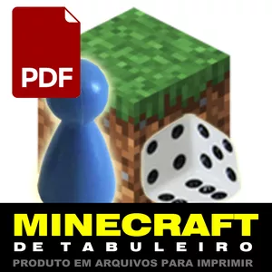 Imagem de capa para o Ebook Minecraft de Tabuleiro
