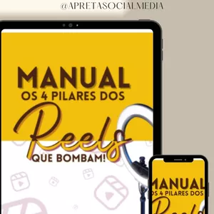Imagem de capa para o Curso online Manual Reels que Bombam - By @apretasocialmedia