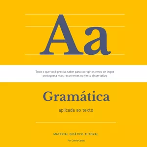 Imagem de capa para o Curso online Gramática Aplicada ao Texto