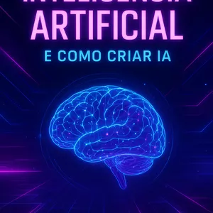 Imagem de capa para o Ebook Como Criar Inteligência Artificial – Guia Completo para Iniciantes e Profissionais