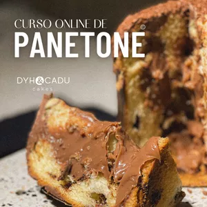 Imagem de capa para o Curso online Curso Online de PANETONE Dyh &amp; Cadu Cakes