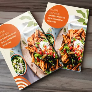 Imagem de capa para o Ebook "Delícias Saudáveis: Um Guia Completo de Dieta com Receitas Nutritivas"