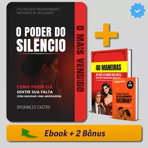 Imagem de capa para o Ebook O Poder do Silêncio - Como Fazer Ele Sentir sua Falta