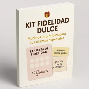 Imagen de portada para Ebook Kit Fidelidad Dulce: Modelos imprimibles para tus clientes especiales