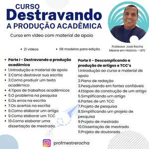 Imagem de capa para o Curso online Curso Destravando a produção acadêmica